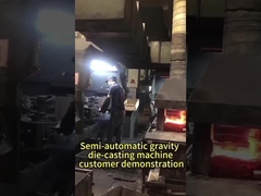 Macchina per la fusione a stampa a gravità semiautomatica - dimostrazione di utilizzo da parte del cliente