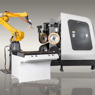 comprare Macchina di lucidatura robot di CNC che frantuma per i rubinetti d'ottone con il motore passo a passo 1.5KW fabbricazione online