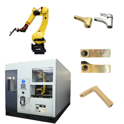 comprare Sistema robotizzato per la rettifica e lucidatura di leve freno auto in metallo lavorate a CNC fabbricazione online