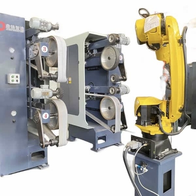 Robot di lucidatura e debrushing CNC completamente automatico per piastre, maniglie, cerniere, serrature, tutte le parti metalliche