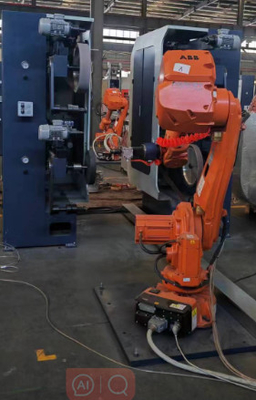 4000mm cintura di sabbia macchina di lucidatura robotica 13KW con forza del braccio 25KG