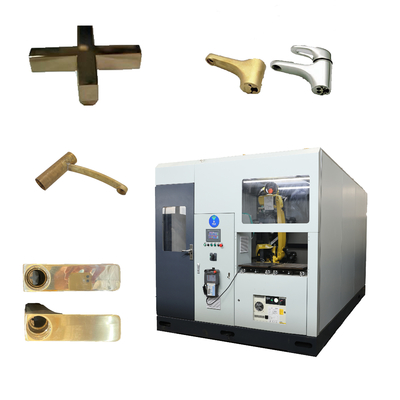 Servo-driven Multi-Wheel Belt Polisher Sistema di rettifica dei metalli industriali efficiente e a risparmio di manodopera Motore per la precisione del rubinetto