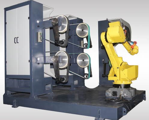 Automatic 6 Axis CNC Polishing Machine for Mirror Shiny Brass Faucets and Metal Workpieces