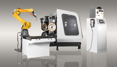 Macchina di rettifica a CNC, Macchina di lucidatura del manico della porta con braccio robotico FUNAC